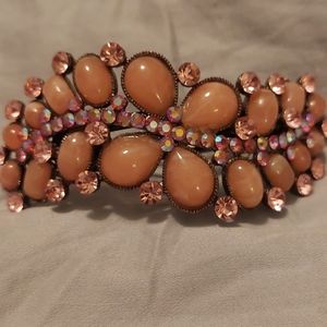 SNK barrette with rhinestones vintage